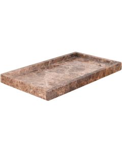 House Nordic Dekoschale 15 x 27 x 2 cm, Marmor, Braun