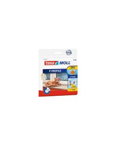 tesa Dichtungsband -Set P-Profile, 2x 10 m x 9 mm x 5.5 mm, Weiss
