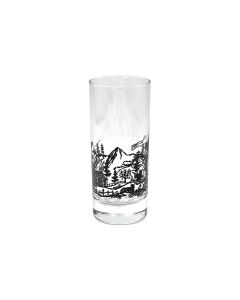 Heidi Cheese Line Longdrinkglas Cut 290 ml, 1 Stück, Transparent