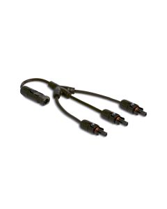 Delock Splitter Kabel DL4 1x Stecker zu 3x Buchse 4 mm², 35 cm