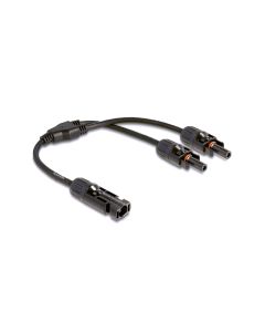 Delock Splitter Kabel DL4 1x Stecker zu 2x Buchse 4 mm², 30 cm