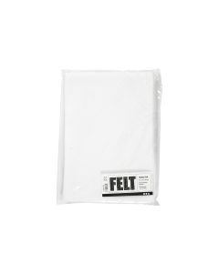 Creativ Company Bastelfilz 1.5 - 2 mm, A4, 10 Blatt, Weiss