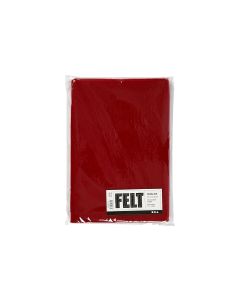 Creativ Company Bastelfilz 1.5 - 2 mm, A4, 10 Blatt, Dunkelrot