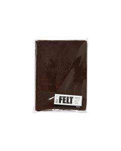 Creativ Company Bastelfilz 1.5 - 2 mm, A4, 10 Blatt, Braun