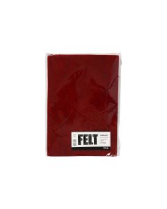 Creativ Company Bastelfilz 1.5 - 2 mm, A4, 10 Blatt, Rot meliert