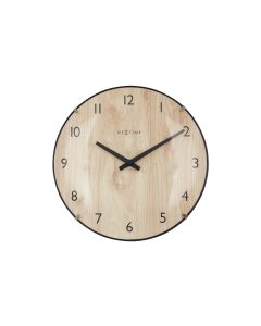 NeXtime Wanduhr Edge Wood Mini Nature