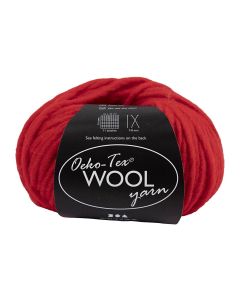 Creativ Company Wolle Oeko-Tex 50 g, Rot