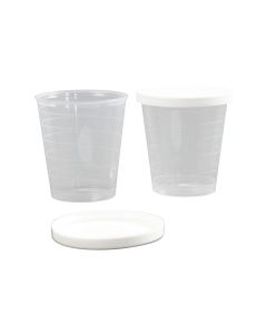 Creativ Company Kunststoffform Becher mit Deckel 30 ml, 75 Stück