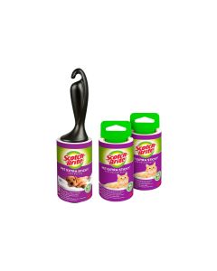 Scotch-Brite Kleiderroller Pet Extra, 1 Roller mit 2 Ersatzrollen