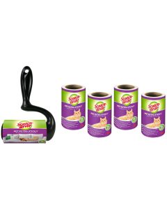 Scotch-Brite Kleiderroller Large Surface, 1 Roller mit 4 Ersatzrollen