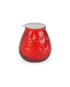 balthasar Kerze im Glas 10 x 10.5 cm, Rot