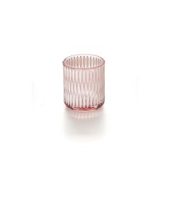 balthasar Windlicht Crystal 7.8 cm, Rosa