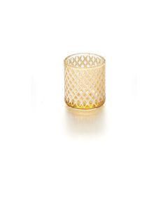 balthasar Windlicht Crystal 7.8 cm, Orange