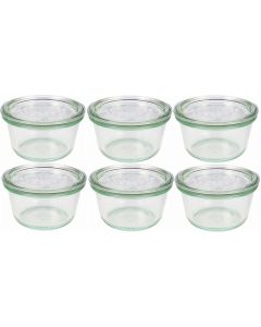 Weck Einmachglas 290 ml, 6 Stück