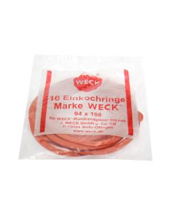Weck Gummidichtring Ø 10 cm 10 Stück, Rot