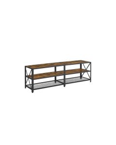 VASAGLE TV-Möbel mit Ablagen 160 x 39.2 cm, Braun/Schwarz