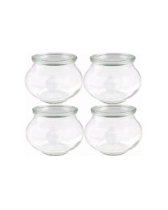 Weck Einmachglas 1000 ml, 4 Stück