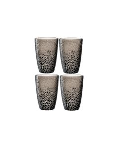 Leonardo Trinkglas Matera 340 ml, 4 Stück, Anthrazit