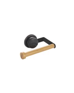 MSV Toilettenpapierhalter Nature/Schwarz matt