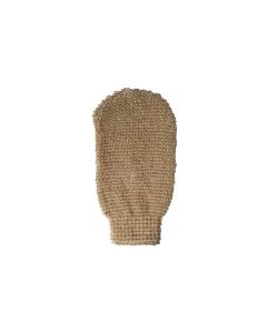 MSV Peelinghandschuh aus Jute 25.5 x 11.5 cm, Braun