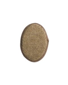 MSV Peelingschwamm aus Jute 19.5 x 13 cm, Braun