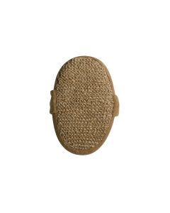 MSV Peelingschwamm aus Jute 17.5 x 10.3 cm, Braun