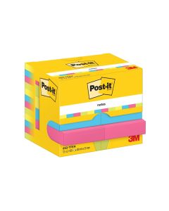 Post-it Notizzettel Energy 51 x 38 mm, Mehrfarbig, 12 Blöcke