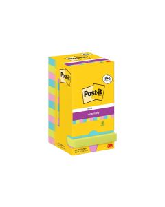 Post-it Notizzettel Super Sticky 76 x 76 mm, Cosmic, 12 Blöcke