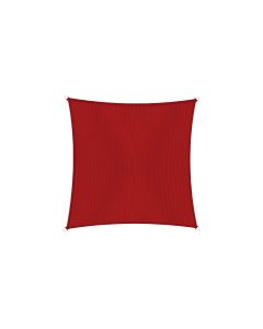 Windhager Sonnensegel Cannes, 5 x 5 m, Eckig, Rot