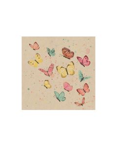 Braun + Company Papierservietten Schmetterlinge, 33 cm x 33 cm, 20 Stück