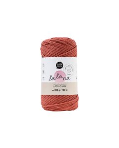 lalana Wolle Lady chain 200 g, Rostbraun