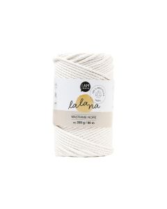 lalana Wolle Makramee Rope 3 mm, 330 g, Crème