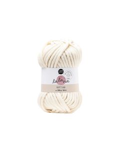 lalana Wolle Soft tube 200 g, Crème