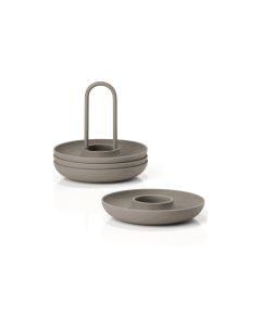 Zone Denmark Eierbecher Singles 4 Stück, Taupe