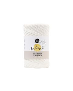 lalana Wolle Ribbon Pura 200 g, Crème