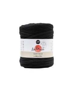 lalana Wolle T-Shirt Revive 5 mm, 500 g, Schwarz