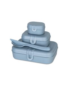 Koziol Lunchbox Pascal Ready 4-teilig, Blau