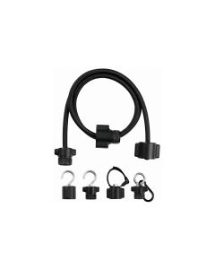 Modulfix Gummi-Spannseilset Modulfix, 100 cm, Schwarz