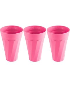 Frats Trinkbecher 300 ml, 3 Stück, Pink