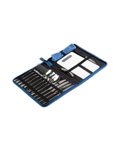 KOOR Outdoor-Besteck-Set 4 Personen, Blau