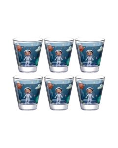 Leonardo Kindertrinkglas Avventura 215 ml, 6 Stück, Weltall