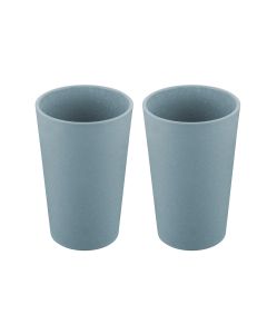Koziol Trinkbecher Connect L 350 ml, 2 Stück, Blau