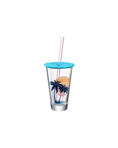Leonardo Trinkglas Amalfi Palmen 300 ml, 1 Stück, Transparent