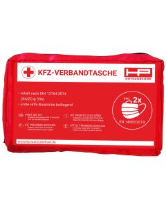 HP Autozubehör Verbandtasche KFZ Rot