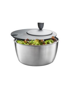 GEFU Salatschleuder Rotare 25 cm, Schwarz/Silber
