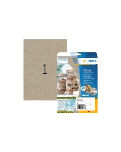 HERMA Universal-Etiketten 210 x 297 mm, 20 Blatt, Braun