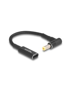 Delock Ladekabel USB-C zu Acer 5.5 x 1.7 mm 90° gewinkelt, 15 cm