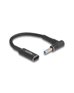 Delock Ladekabel USB-C zu HP 4.5 x 3 mm 90° gewinkelt, 15 cm