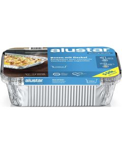 Alustar Grillschale 26 x 19 x 5.6 cm, 5 Stück