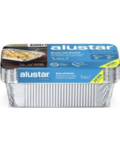 Alustar Grillschale 21 x 11 x 5.4 cm, 10 Stück